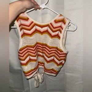 MOTHER open back knit tank top